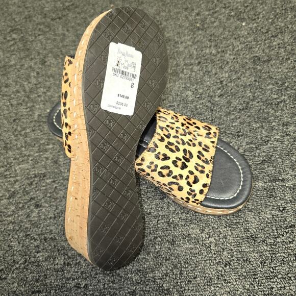 Donald J Pliner Leopard Print Cork Wedge Sandals Size 8 – NWT, Chic, On-Trend - Picture 7 of 7